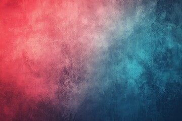 Poster - Vibrant blue and red noise designs create a patterned gradient backdrop for a retro-themed poster or banner layout