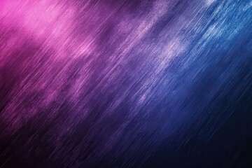 Poster - Striking purple and azure gradient design on deep canvas featuring textured grain and illuminated effects for empty ad space