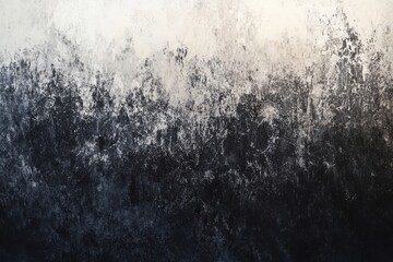 Poster - Textured gradient background in shades of black, gray, and white with an abstract noisy design; perfect for banners and advertising, providing empty areas for text