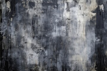 Poster - Gray and black textured background in a simple monochrome design