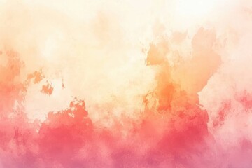 Poster - Soft pastel gradient background showcasing pale orange, crimson, and ivory noise texture for a trendy banner, header, cover art, or poster layout