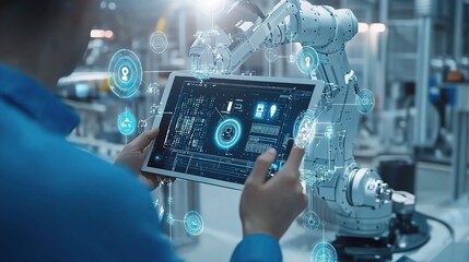 Poster - Managing Robotic Arms Through a Tablet Interface