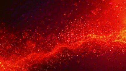 Wall Mural - gradient that shifts from a deep, dark red to a brighter, fiery red. Include dynamic light reflections flicker and pulse lower, glowing embers, 4k High-Quality Background Animation Video