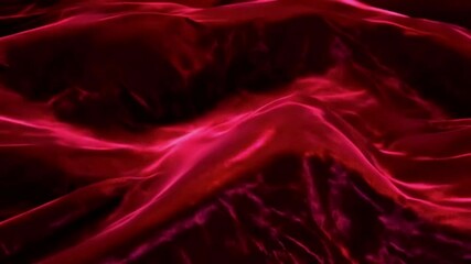 Wall Mural - Magenta-red semi-circles cascade rhythmic pattern, highlighted by thin golden stripes pulse in sync subtle wave-like motion, luxurious flowing effect, 4k High-Quality Luxury Background Animation Video