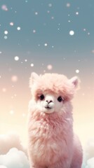 Canvas Print - Alpaca astronomy outdoors animal.