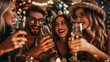 © liliyabatyrova - A group of people are laughing and drinking champagne at a party
