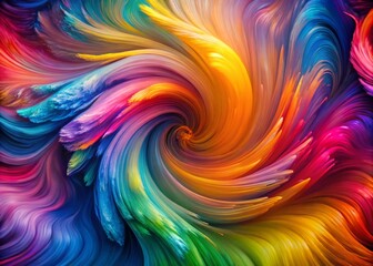 Aufkleber - vibrant abstract swirls of color creating a dynamic visual experience for artistic inspiration
