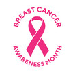 © KF - Pink ribbon, breast cancer awareness month in october banner design template. vector illustration
