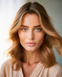 © marchevcabogdan - Serene Young Woman in Close Up Portrait