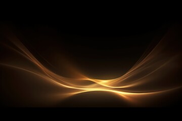 Poster - Gold light effect, black background