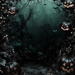 halloween background with spider