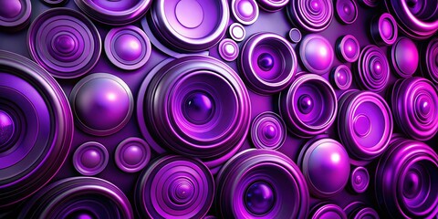 Aufkleber - abstract purple circles pattern for backgrounds, textures, or creative design projects and artworks