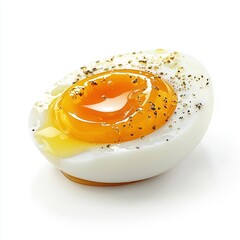 Wall Mural -  Egg with sprinkles & yolk on white bowl