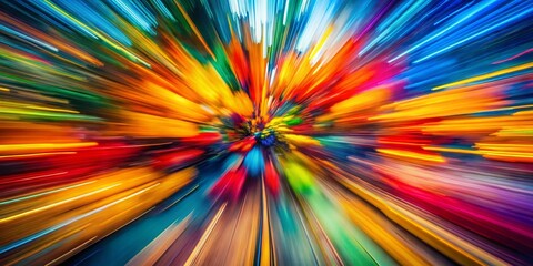 Aufkleber - vibrant abstract background with dynamic shapes and colors creating a sense of movement and energy