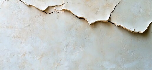 Poster - The background of the wall is made up of white marble and grey cement.