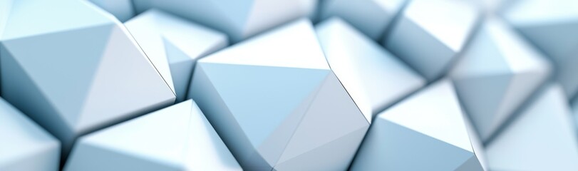 Poster - 3d render, black crystal background with faceted texture, macro panorama, wide panoramic polygonal w