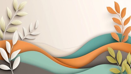 Poster - Abstract gradient wallpaper background header illustration in generative AI style.