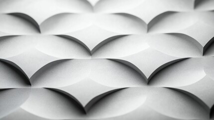 Poster - Abstract geometric patterns with three-dimensional white structures
