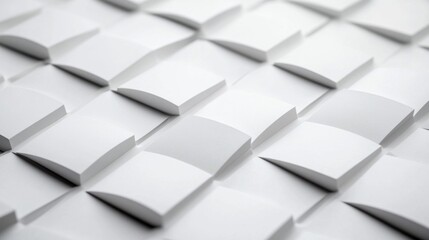 Poster - Abstract geometric patterns with three-dimensional white structures