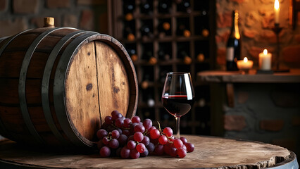 Still life  in the wine cellar