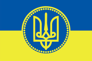 Wall Mural - The flag of Kyivan Rus is blue and yellow.