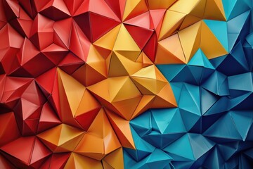 Geometric origami background