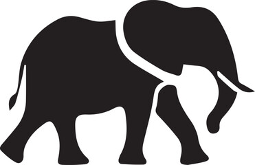 Wall Mural - Elephant silhouette vector EPS 