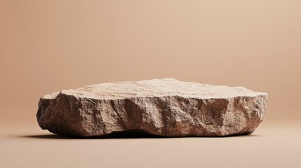 Poster - stone empty stage - display against minimalistic background. 