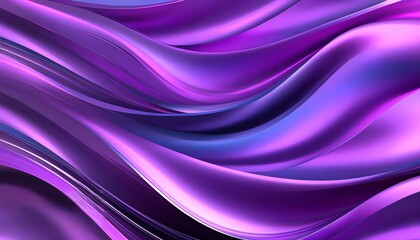 Wall Mural - Ethereal Wave of Shimmering Purple and Pink Fabric in an Abstract Dreamscape