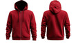 © Nicholas - Red Hoodie Apparel isolated on Transparent Background PNG