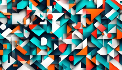 Sticker - Geometric Doodle Design for Modern Mobile Wallpaper