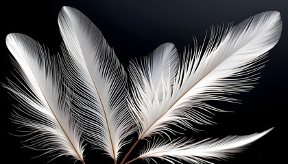 Wall Mural - Delicate feather gracefully drifting, perfect for mobile phone wallpaper or captivating advertising background