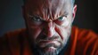 © Іван Ніколов - Furious and angry man displaying an aggressive and mad expression, rage in a studio portrait, irritated emotions of stress, frustration, and unhappiness while upset, crazy, fight