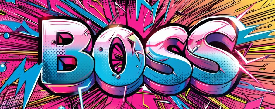 Exciting pop art background with 