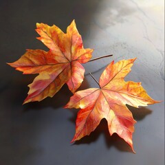 Wall Mural - Autumn leaves.