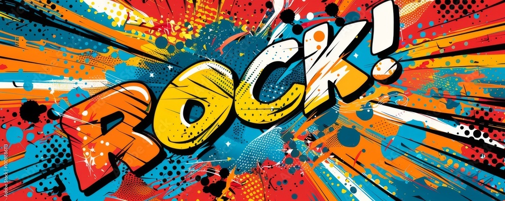 Fun pop art background featuring 
