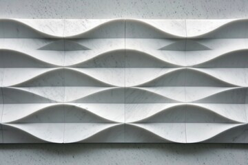 Poster - Tile of lily marble architecture line wall.