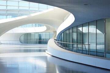 airport architecture building corridor.