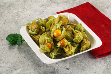 Sticker - Sweet ripe physalis in the bowl