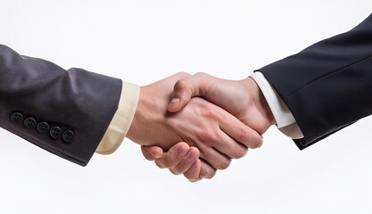 Handshake of 2 men wearing suit