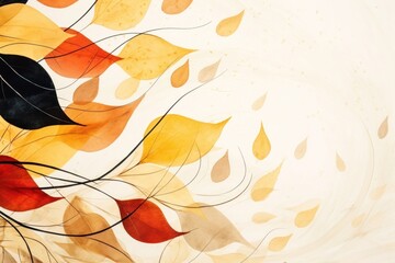 Canvas Print - Autumn leaves backgrounds abstract pattern.