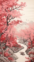 Canvas Print - Sakura outdoors nature plant.