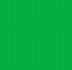 Fototapete - VR HUD futuristic chromakey screen hexagons grid. Hexagonal head up display chroma key seamless pattern. Digital UI cyber interface mesh. GUI hi tech hex green backdrop. FUI Sci Fi honeycomb texture