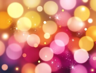 Bokeh with light blur featuring firework celebration, with holiday pastel sparkle festival wallpaper background and abstract colorful bright art (1)