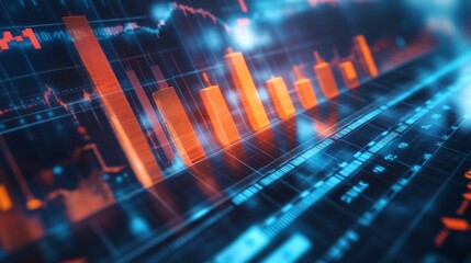 Poster - dynamic stock market data visual representation