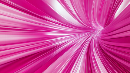 Fototapete - Pink and white swirling lines create an abstract tunnel effect
