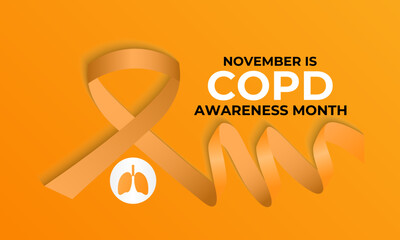 Wall Mural - COPD Awareness Month is observed every year on November. This Month Dedicated to COPD Awareness and Support