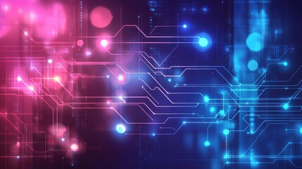 Aufkleber - Technological abstract concept backgrounds
