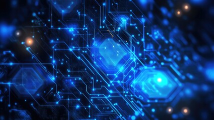 Aufkleber - Technological abstract concept backgrounds