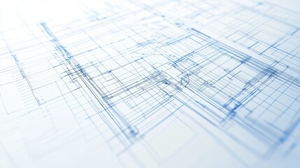 Aufkleber - Technical blueprints in abstract innovation